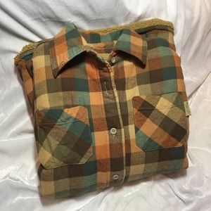 Thick fleece lined hunting button up